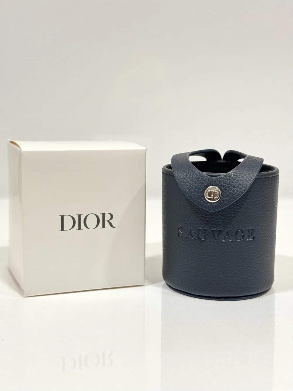 RARE Dior Beauty Gift Dark Blue Small Pen/Brush Holder Pouch New In Box